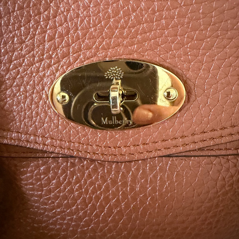 Mulberry Braided-Handle Mini Satchel in Chestnut - Picture 5 of 16